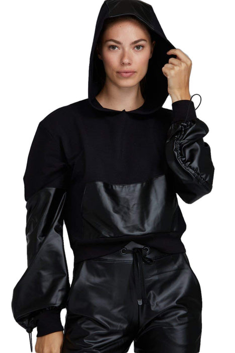 Noli Yoga Women's Midnight Hoodie Black Small Ultra-Soft Sweatshirt
