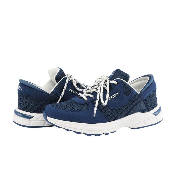 Zeba Men's Royal Navy Size 13 X-Wide Hands Free Slip-On Walking Shoes