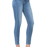 Judy Blue Women's Mid-Rise Vintage Wash Skinny Jeans