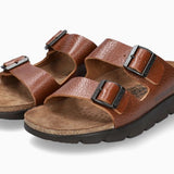 Mephisto Men's Zonder Full Grain Leather Adjustable Slip-On Sandals