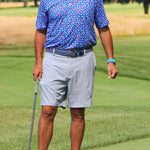 White Water Burgee Print Polo Breathable Short Sleeve Shirt - Sports by Sager
