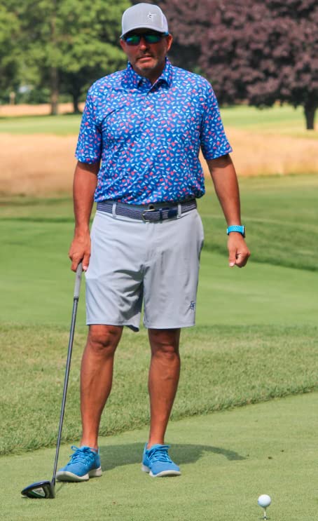 White Water Burgee Print Polo Breathable Short Sleeve Shirt - Sports by Sager