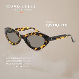 Christopher Cloos x Elsa Hosk Round Vintage Polarized Sunglasses