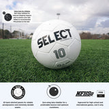 Select Bundle of 10 Numero 10 All White Size 4 Soccer Balls