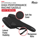 Selle Italia Black SLR Boost TM L 248x145mm 230g MTB and Road Bike Saddle