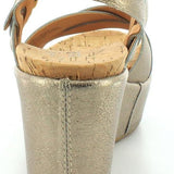 Ava 2.0 LeatherAnkle Strap Wedge Sandal