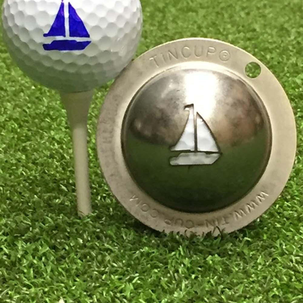 Tin Cup Golf Ball Custom Marker Alignment Tool