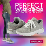 Zeba Women's Hands Free Slip-On Walking Shoes (Earthly Gray)