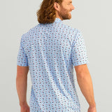 HUK Men's Pursuit Printed, Performance Short Sleeve Polo Shirt