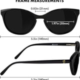 Glassy Selina Cateye Premium Polarized Sunglasses with Glare Reducing Lenses, 100% UV Protected