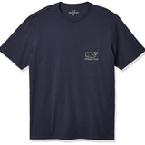 vineyard vines Men's Short-Sleeve Vintage Whale Pocket Tee