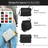 ili New York Genuine Leather RFID Blocking Crossbody Shoulder Bags for Women