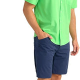 HUK Men's Kona Solid Short Sleeve Fishing Button Down Shirt