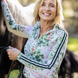 Kastel Denmark Women's Lightweight Crewneck Sun Shirt | 1/4 Zip Athletic Tops | UPF 30+ Protection