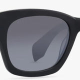 DIFF Eyewear Unisex Dean Matte Black + Blue Gradient Flash Lens Sunglasses