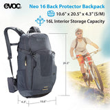 Evoc Neo Protector Bag 16L Small/Medium Carbon Grey Backpack