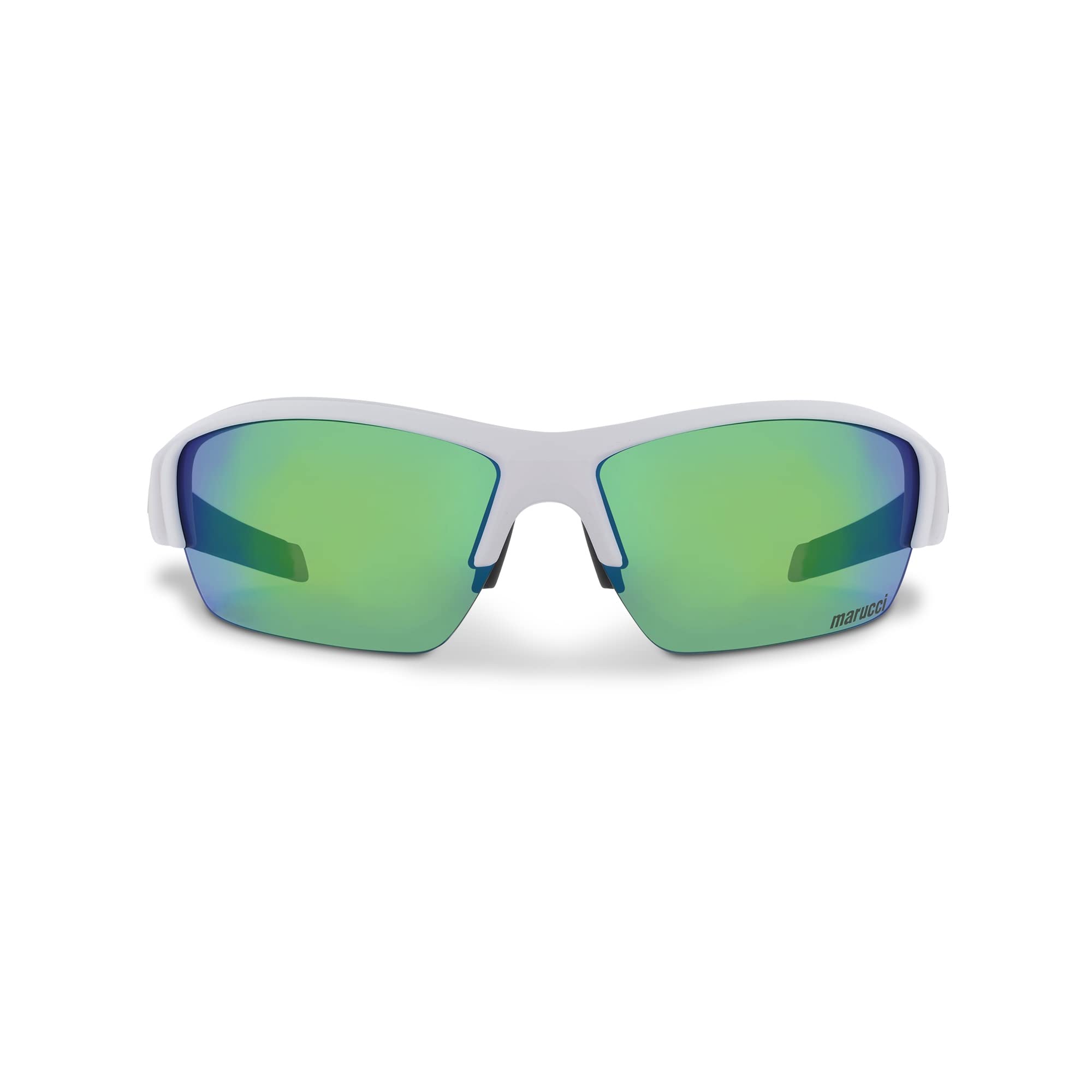 Marucci On-Field V108 2.0 Matte Black-Green With Blue Mirror Sunglasses