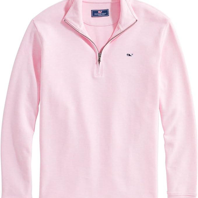 Vineyard Vines Men's Saltwater Quarter-Zip Long-Sleeve Sweater