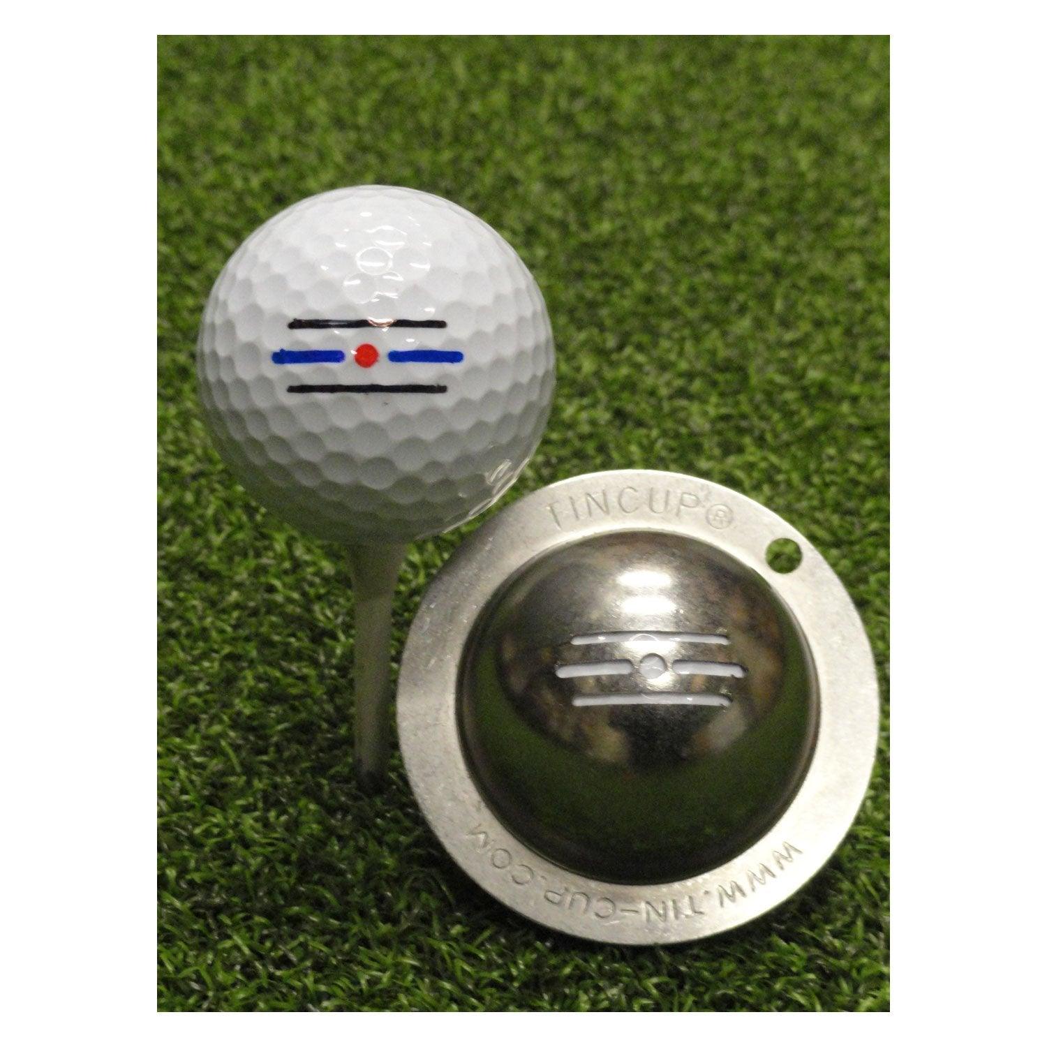 Tin Cup Golf Ball Custom Marker Alignment Tool