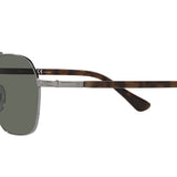 Persol Men's PO2483S Gunmetal with Green Polarized Lens Designer Sunglasses