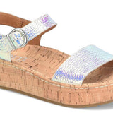 BORN Women's Sari Cork Platform Wedge Sandal