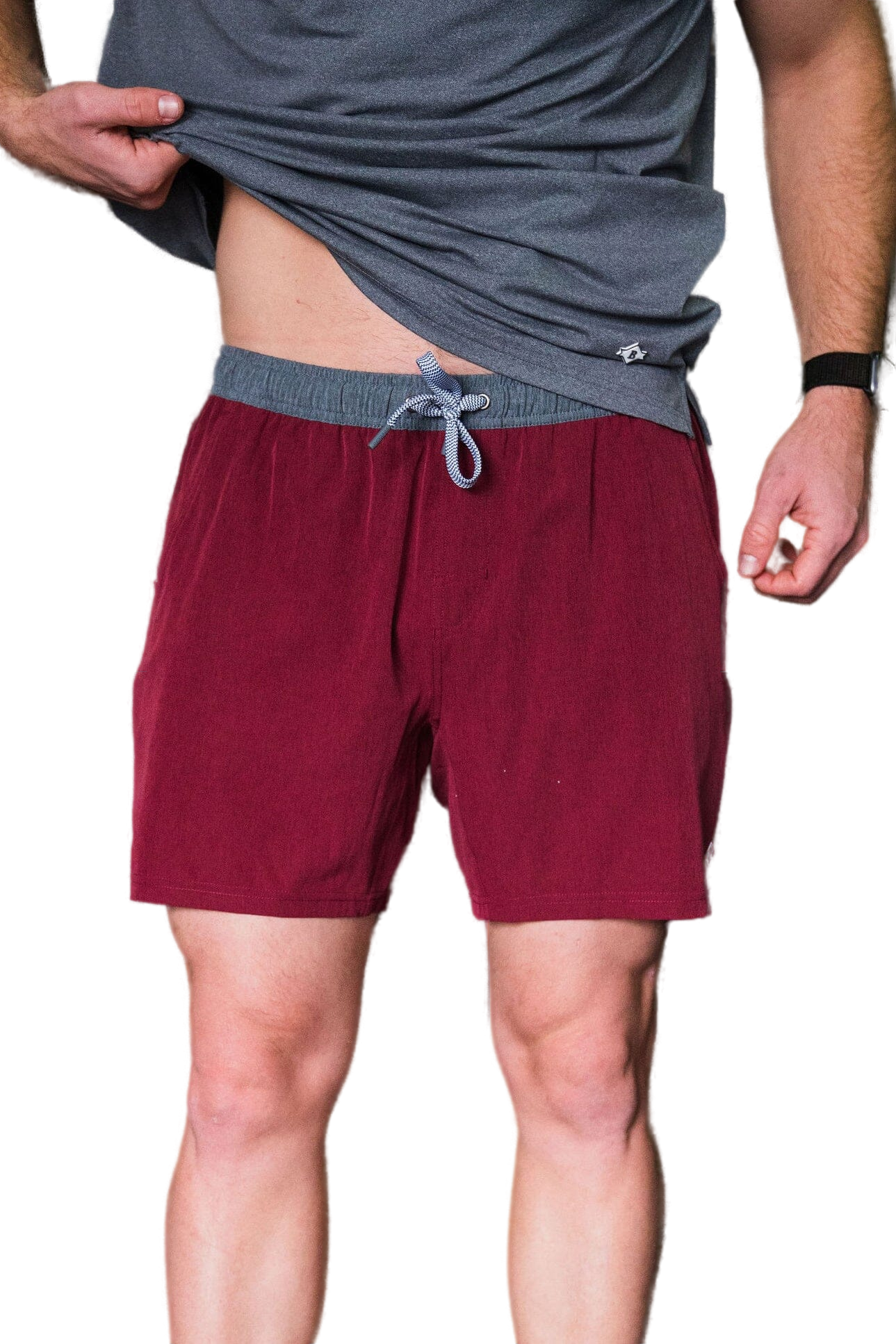Burlebo Men's Athletic Workout Shorts With Built-in Liner
