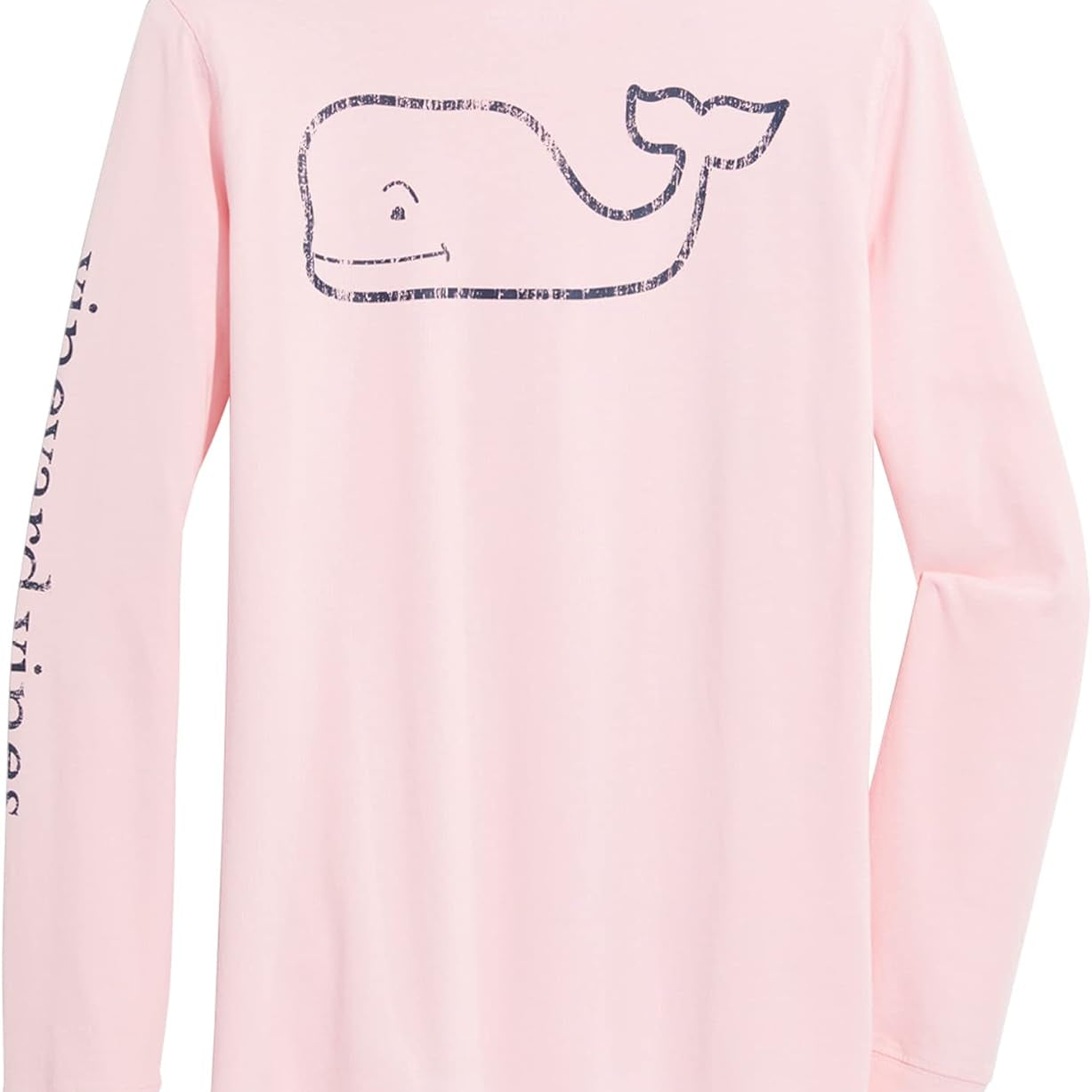 vineyard vines Women's Long-Sleeve Vintage Whale Pocket T-Shirt