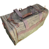 Tag Safari Duffle Bag - Waxed Canvas - Olive Green