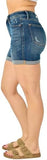 Judy Blue High Rise Tummy Control Vintage Wash Cuffed Shorts