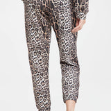 Onzie Women's French Terry Leopard Small/Medium Lounge Fleece Sweatpants