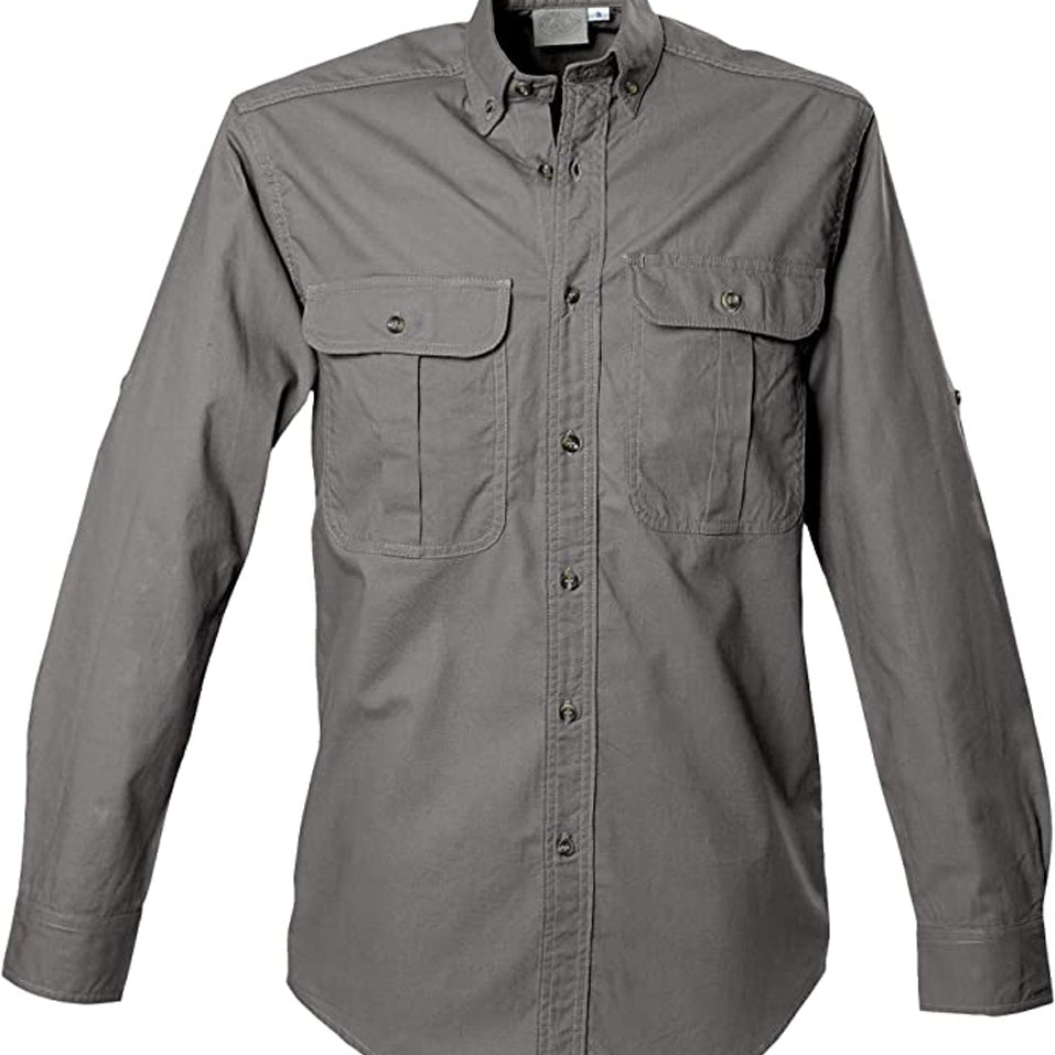 TAG Safari Men's Safari Long Sleeve Shirt w Chest Pockets