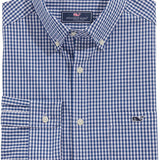 Vineyard Vines Men's Gingham Stretch Poplin Button Down Long Sleeve Shirt