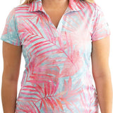 Yatta Golf Womens Standout Performance Short Sleeve Golf Polo Shirt