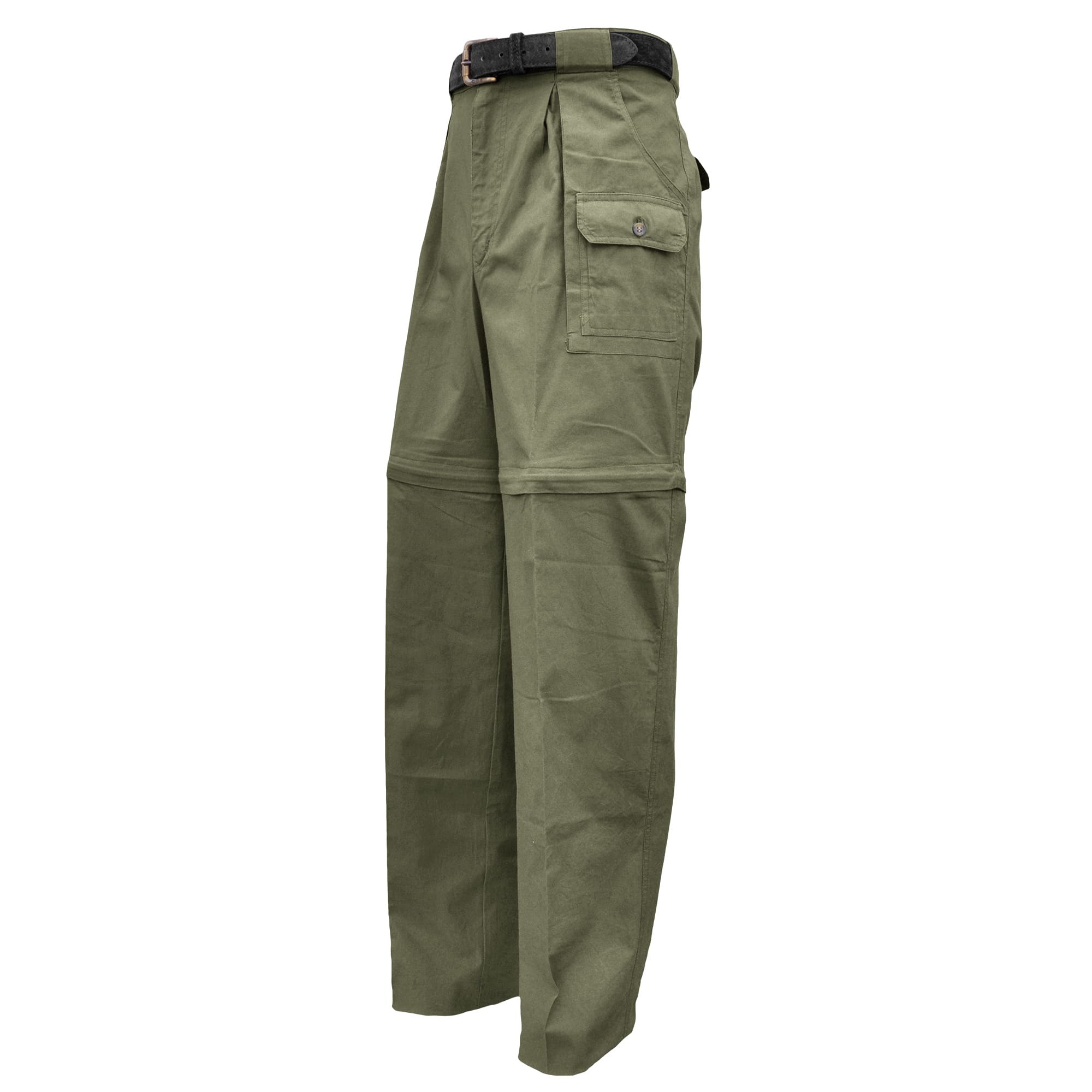 Tag Safari Zambezi Convertible Pants for Men, Covered Utility Pocket, Zip Off, 100% Cotton