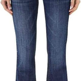 Kan Can Women's Mid Rise Flare Hem Jeans