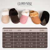 Cloud Nine Sheepskin Women's Indoor Outdoor Scuff House Slippers