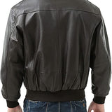 Landing Leathers Men's USA Air Force A-2 Leather Full-Zip Flight Bomber Jacket