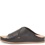 Tutsi Leather Slip-On Cross-Band Slide Sandal