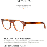 Christopher Cloos Mala Blue Light Blocking Glasses