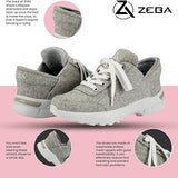 Zeba Women's Hands Free Slip-On Walking Shoes (Earthly Gray)