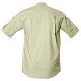 Tag Safari Shooter Shirt for Men Short Sleeve, 100% Cotton, Sun Protection for Outdoor Adventures