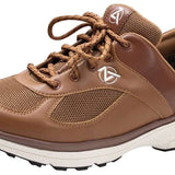 Zeba Men's Hands Free Slip-On Walking Shoes (Brown)