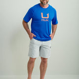 HUK Men's Icon Crew, Short-Sleeve Performance Fishing Shirt