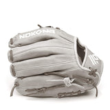 NOKONA A-1150I-GR Handcrafted AmericanKip Baseball Glove - Right Hand Throw, I-Web for Infield Positions, Adult 11.5 Inch Mitt, Assembled in The USA