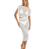 PQ Swim Women's Crochet Midi Skirt