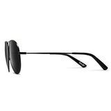 Vincero Men's The Aviator Matte Black Polarized Sustainable Sunglasses