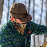 Stormy Kromer Waxed Cotton Cap - Lightweight Fall Hat with Earflaps