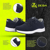 Zeba Men's Hands Free Slip on Husky Walking Sneakers