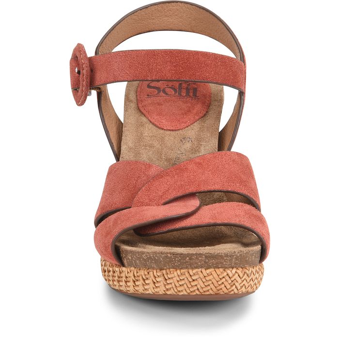 Söfft Casidy Ankle Strap Woven Wedge Sandals