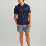 HUK Men's Pursuit Printed, Performance Short Sleeve Polo Shirt